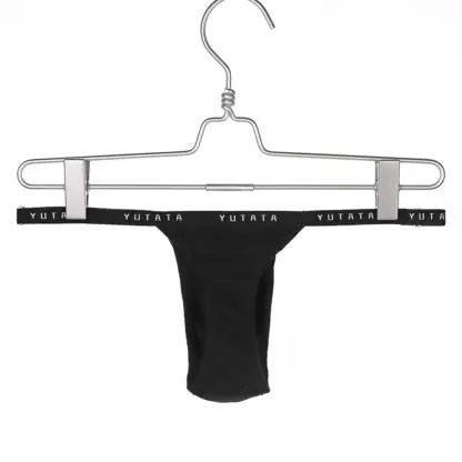 sexy zwarte heren tangastring met ruime pouch voor moderne mannen - bikini tanga gstring