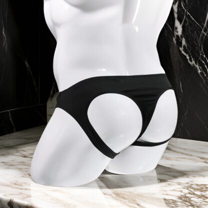 Elegante jockstrap-string in zwart