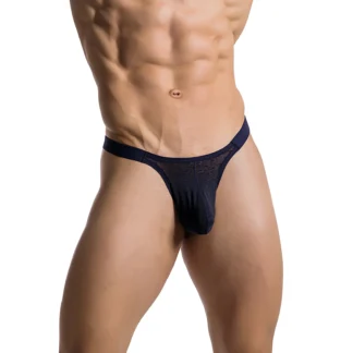 Klassieke Heren String "Free Pouch" - Navy, L
