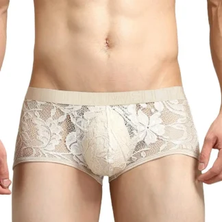 Kanten Boxer Trunk - Wit, L