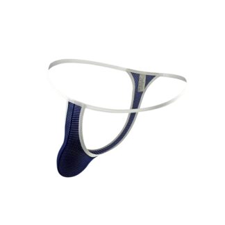 Heren tanga string - Navy, L
