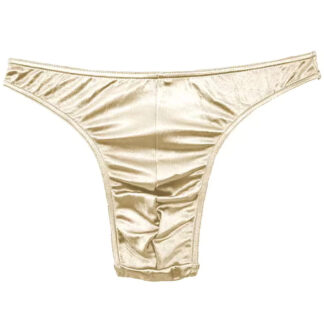 Satijnen Heren String - Goud