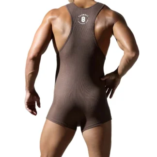 Heren Bodysuit Boxer Singlet 3