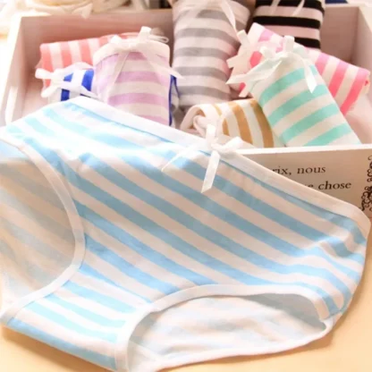 Wit Gestreepte Femboy Panties 3