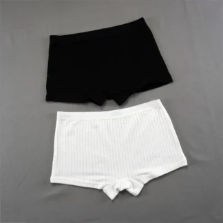 set van 2 Naadloos Ribbed Femboy Boxers 1